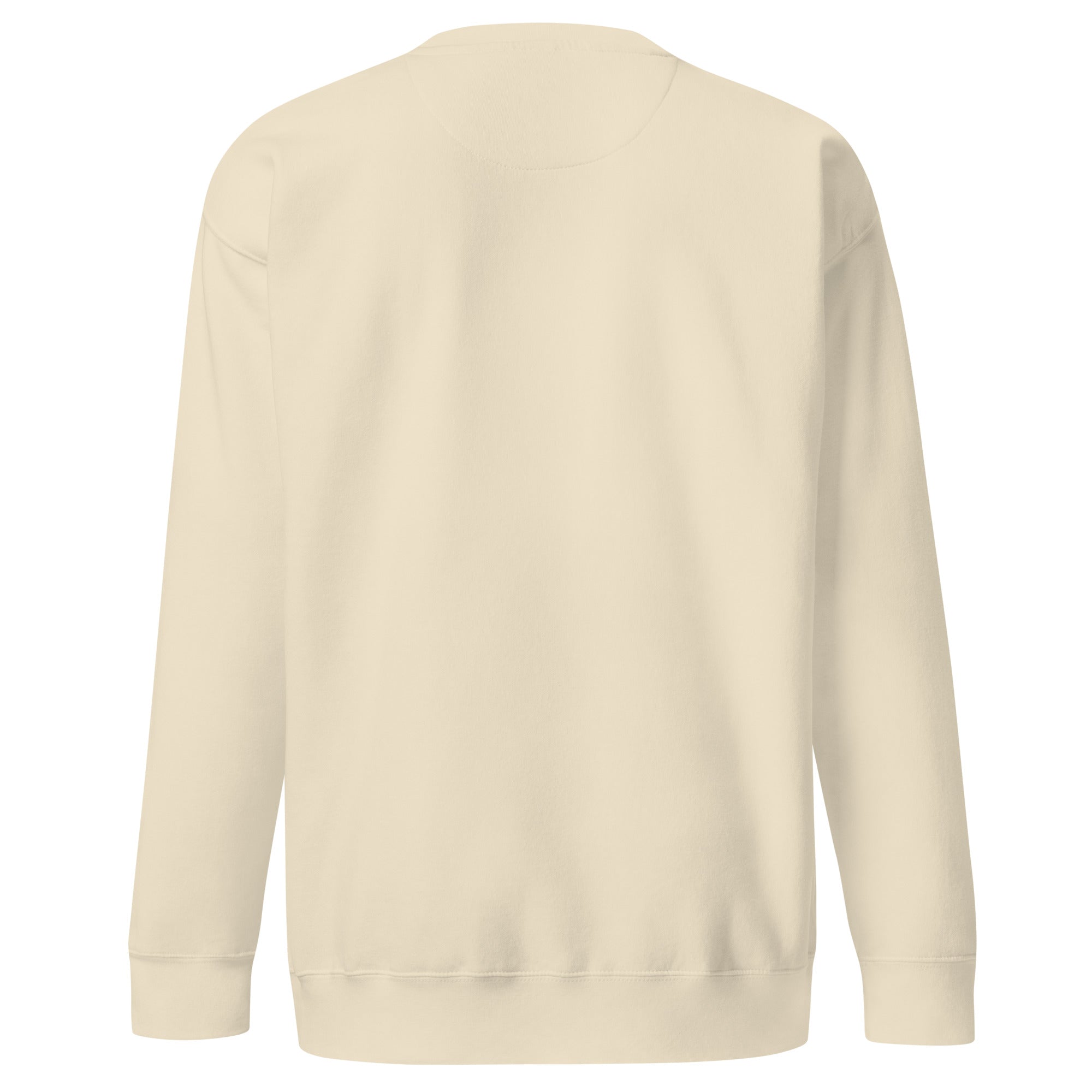 Last Boat Home Crewneck in Bone with plain back, back view