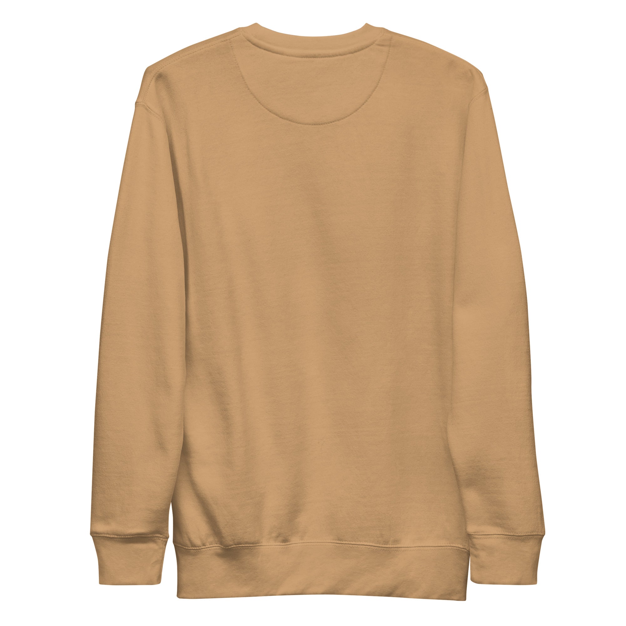 Dockline Mark Crew in Khaki with plain back, back view