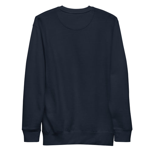 Dockline Mark Crew in Navy Blazer with plain back, back view