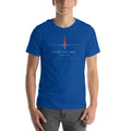 Keep the Red tee in True Royal, front view
